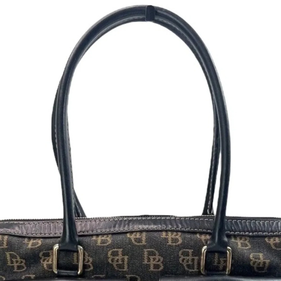 Dooney & Bourke Vintage Shadow Mono Canvas Anniversary Signature Satchel - Picture 12 of 15